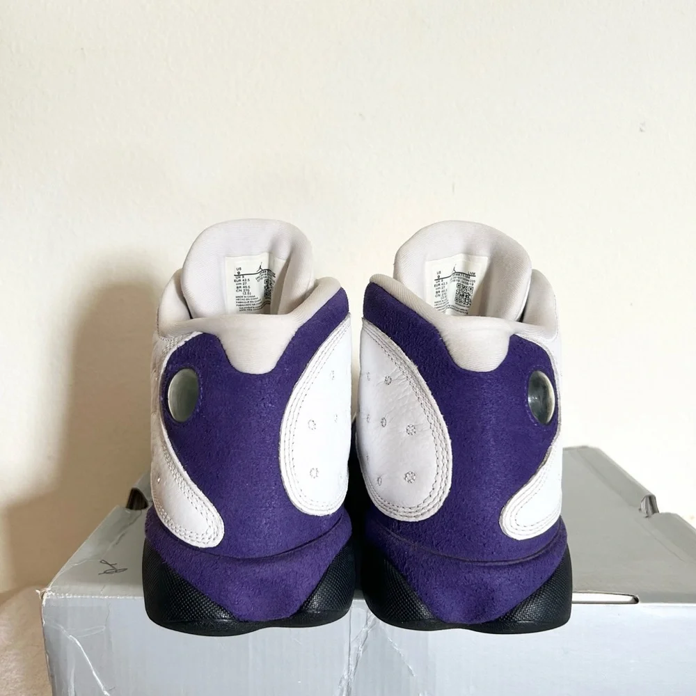 AUTHENTIC Jordan 13 Retro Lakers size 9 414571-105 2019 PRE-OWNED with OG BOX